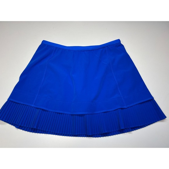 IBKUL Pants - Ibkul Skirt XS Blue Tennis Golf Pull On Lined Skort Active Pleated